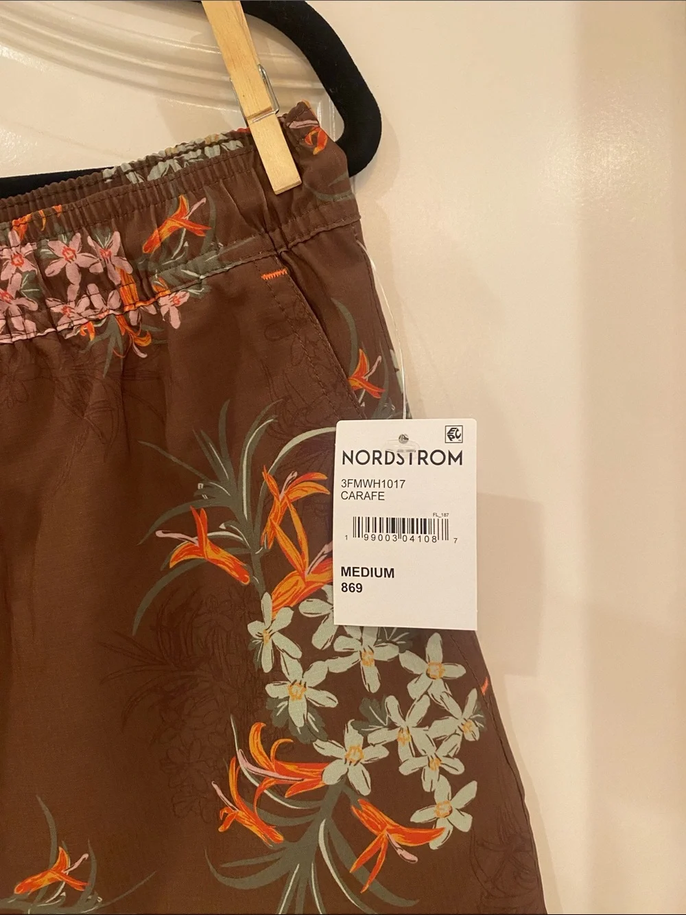 Reef Mens brown Jagger swim trunks NWT
